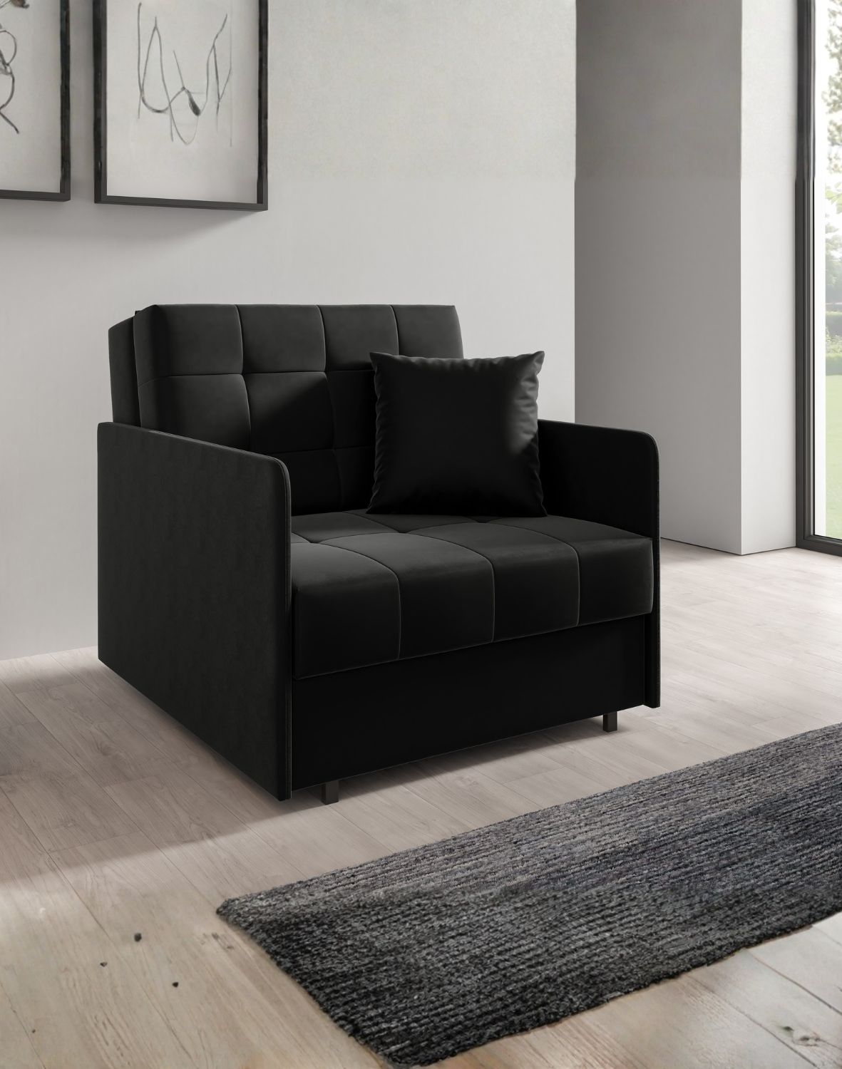 mały fotel do spania sally i