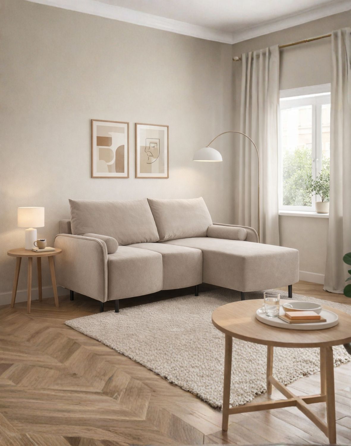 mały narożnik tini na wysokich nóżkach