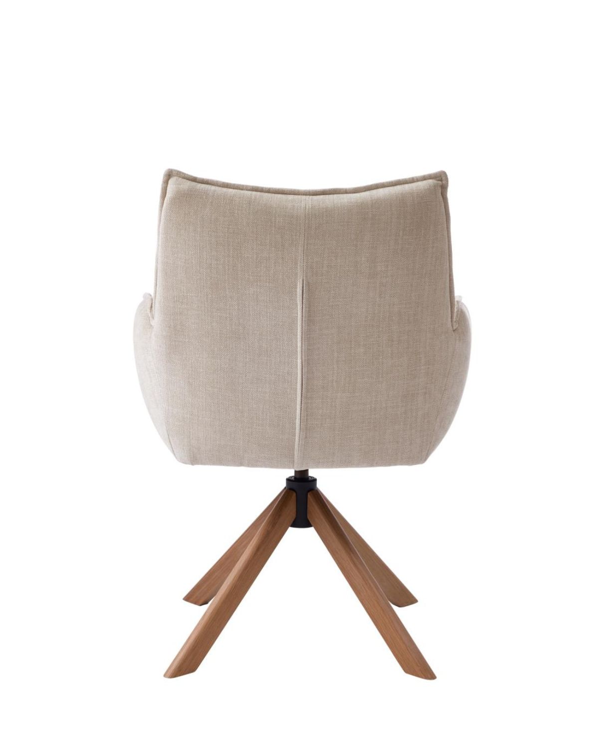 krzesło obrotowe marilla, drewniane nogi, beżowe (53240004)