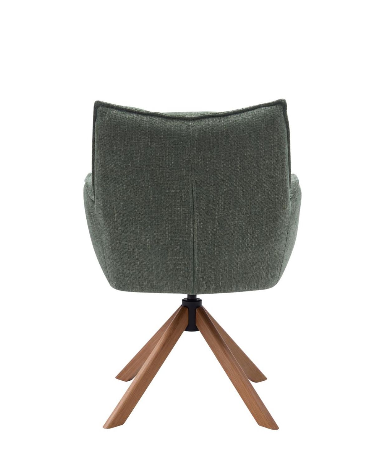 krzesło obrotowe marilla, drewniane nogi, zielone (53240005)