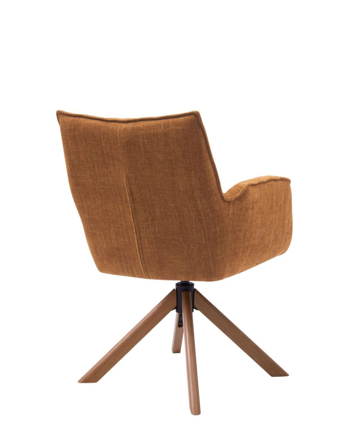 krzesło obrotowe marilla, drewniane nogi, rude (53240002)