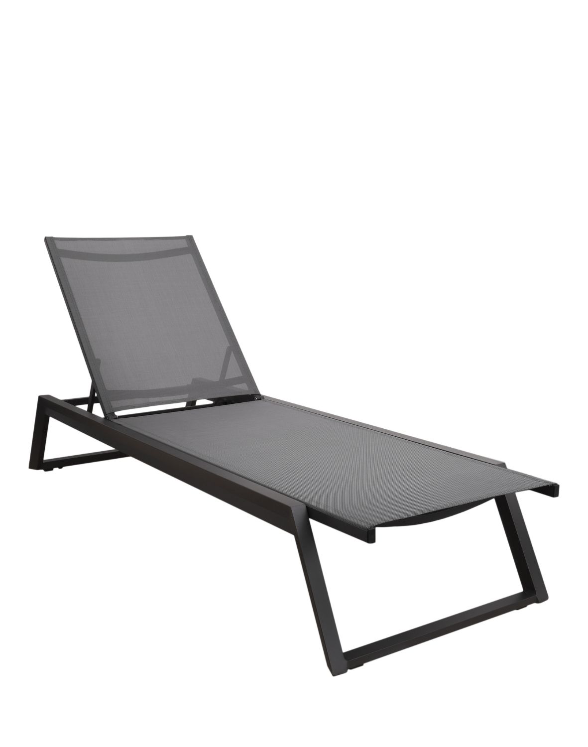 leżak ogrodowy mark, rozkładany, aluminium, grafitowy