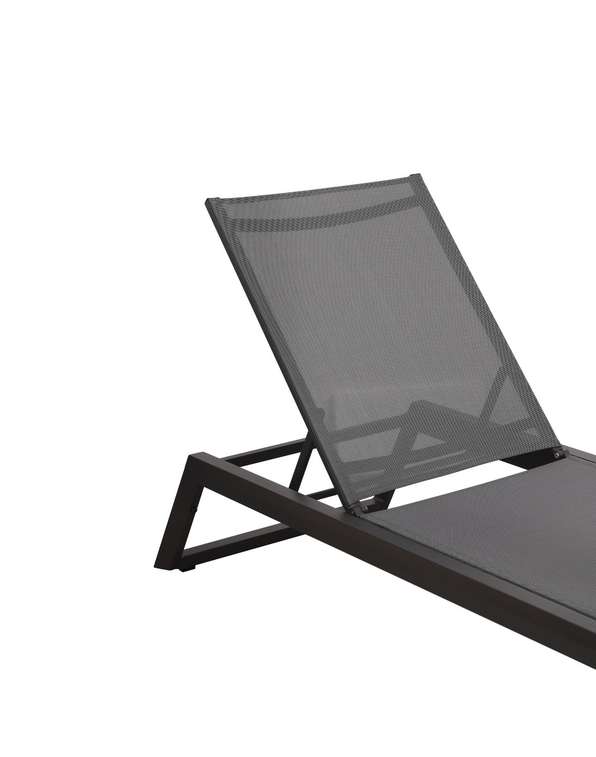leżak ogrodowy mark, rozkładany, aluminium, grafitowy