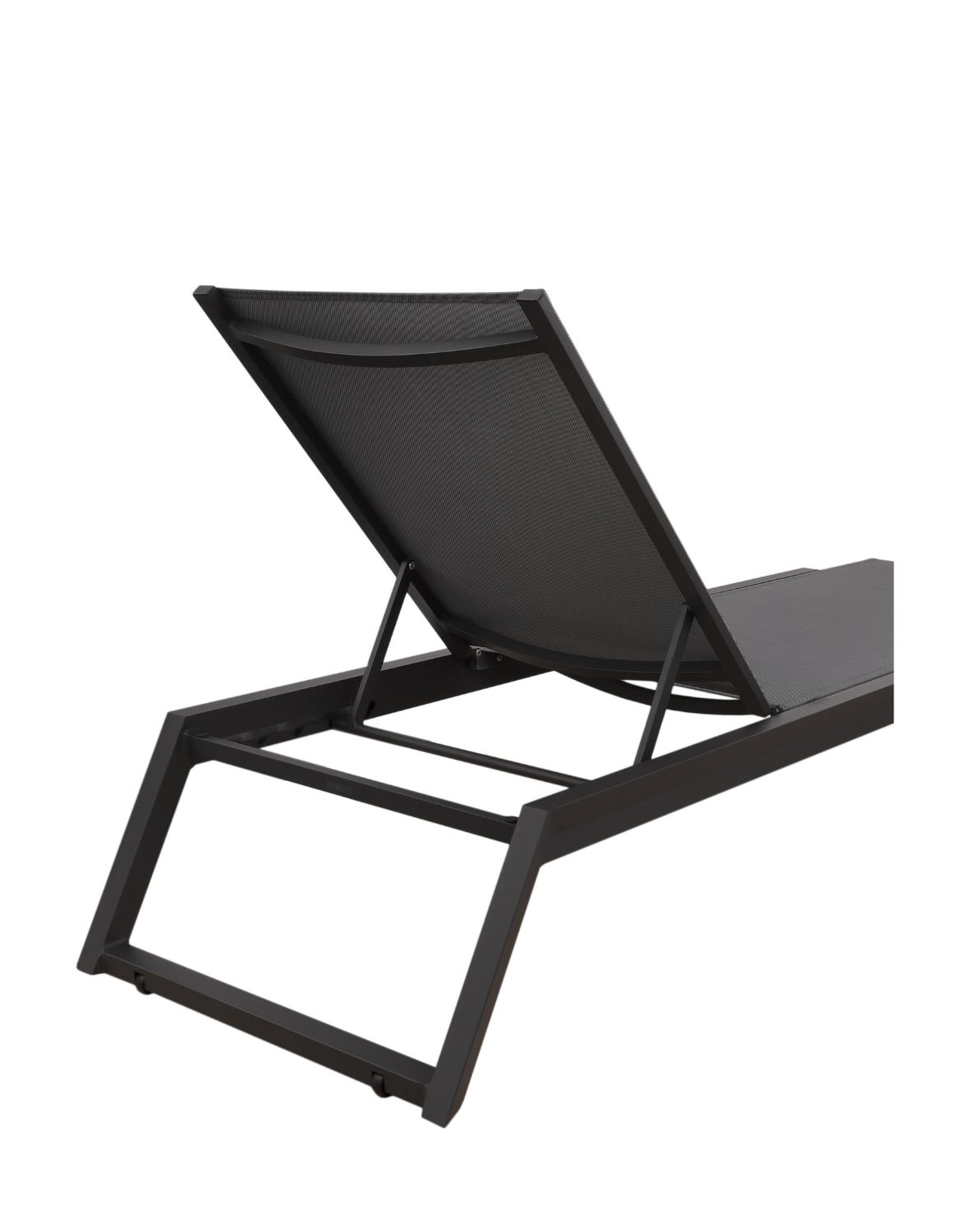 leżak ogrodowy mark, rozkładany, aluminium, grafitowy