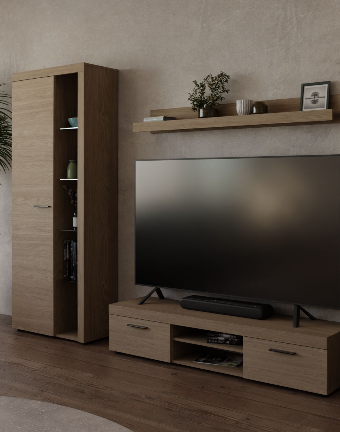 Meblościanka Rumba XL DO Dąb Olejowany