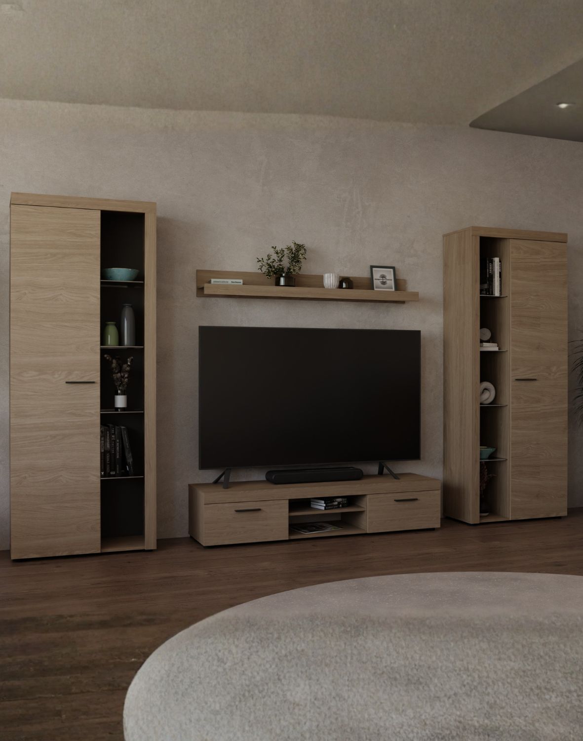 Meblościanka Rumba XL DO Dąb Olejowany