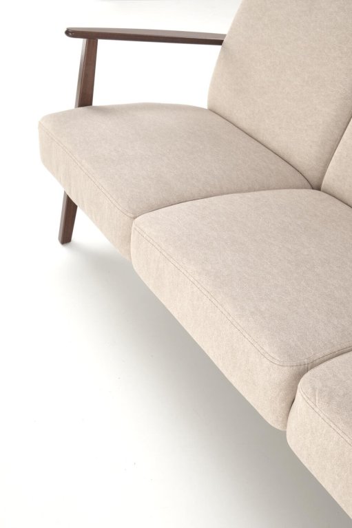 sofa trzyosobowa do salonu milano 3s, retro, beżowa