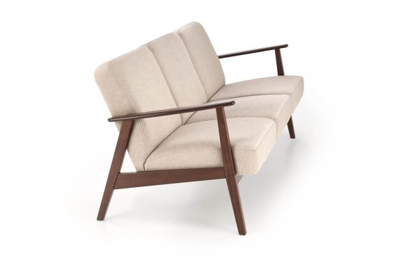 sofa trzyosobowa do salonu milano 3s, retro, beżowa