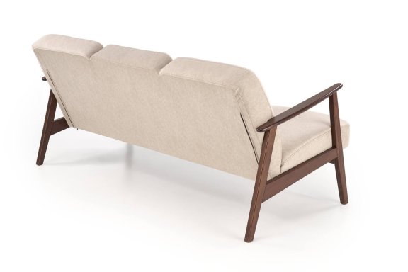 sofa trzyosobowa do salonu milano 3s, retro, beżowa
