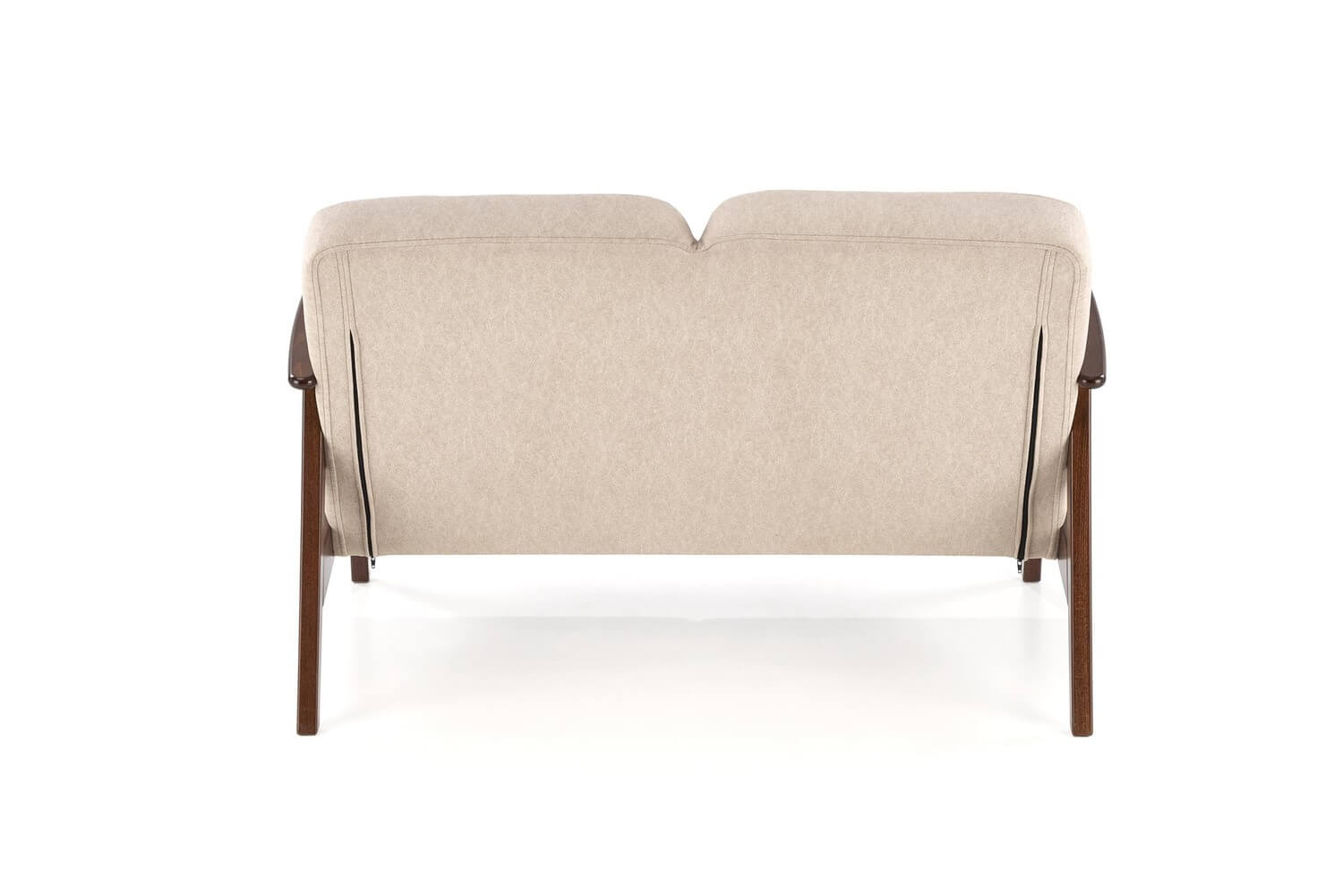 sofa dwuosobowa do salonu milano 2s, retro, beżowa