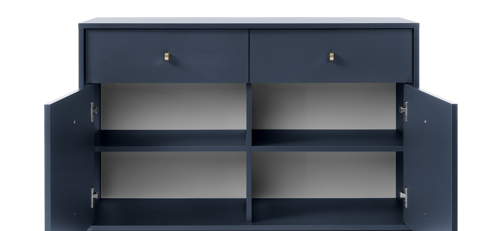 komoda mono granatowa z szufladami (mksz104), navy/gold