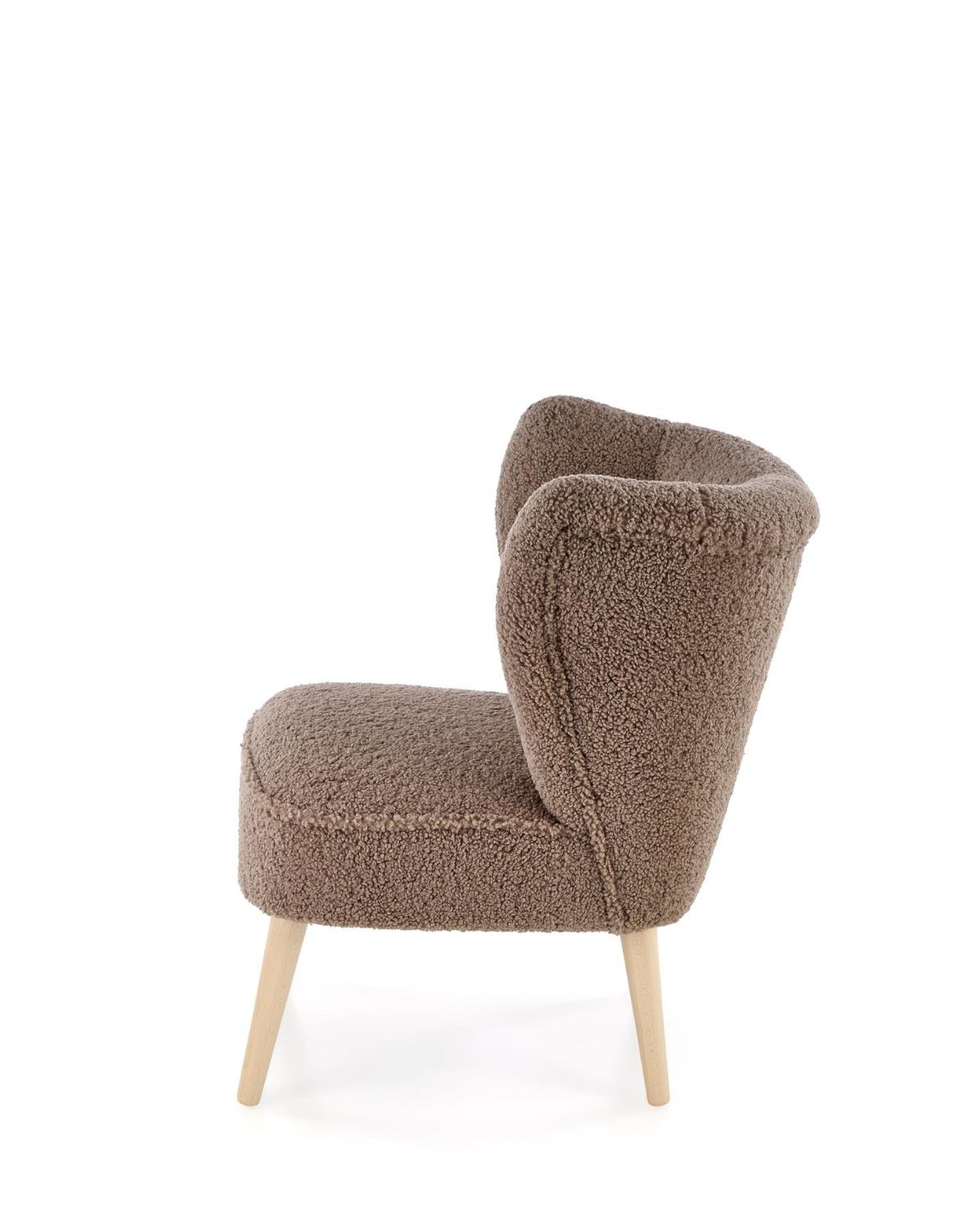 fotel wypoczynkowy mocca, brązowy