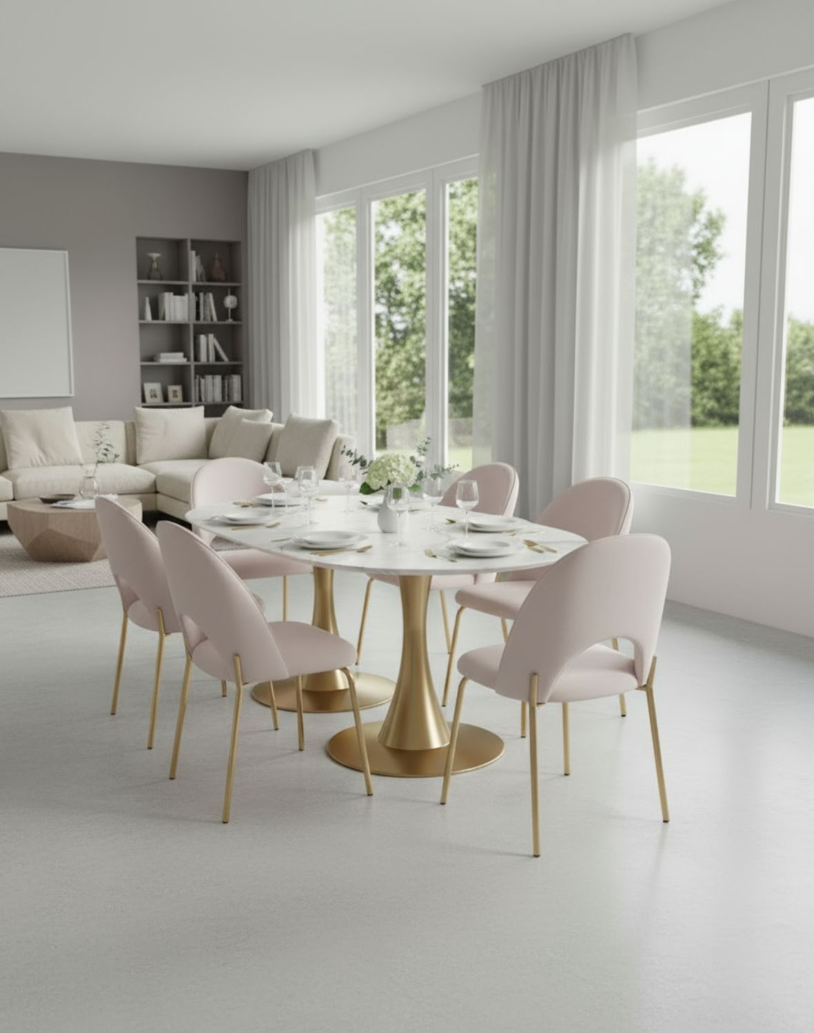 krzesło do jadalni molly gold beż, welwet