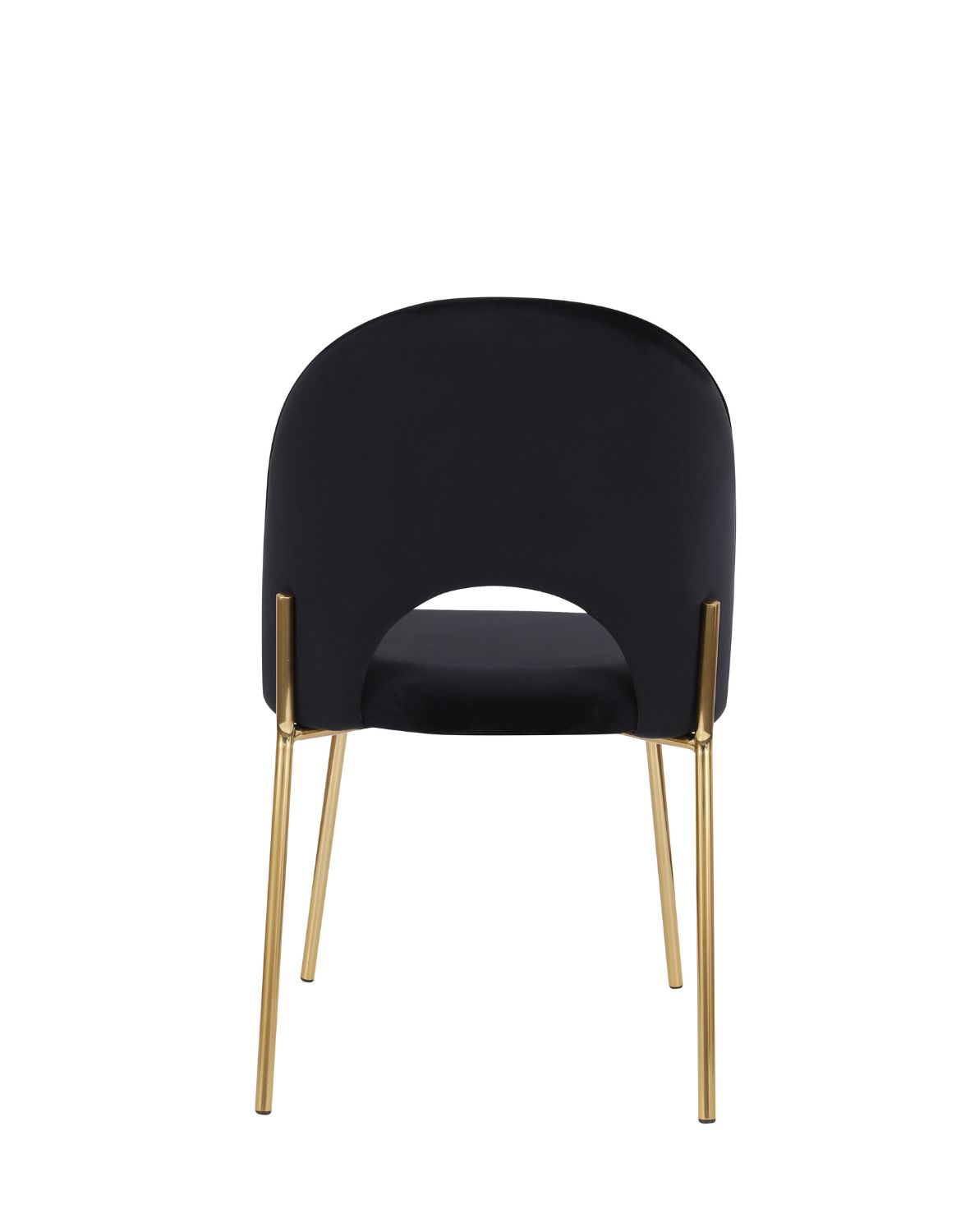 krzesło do jadalni molly gold, czarny welwet (108-77)