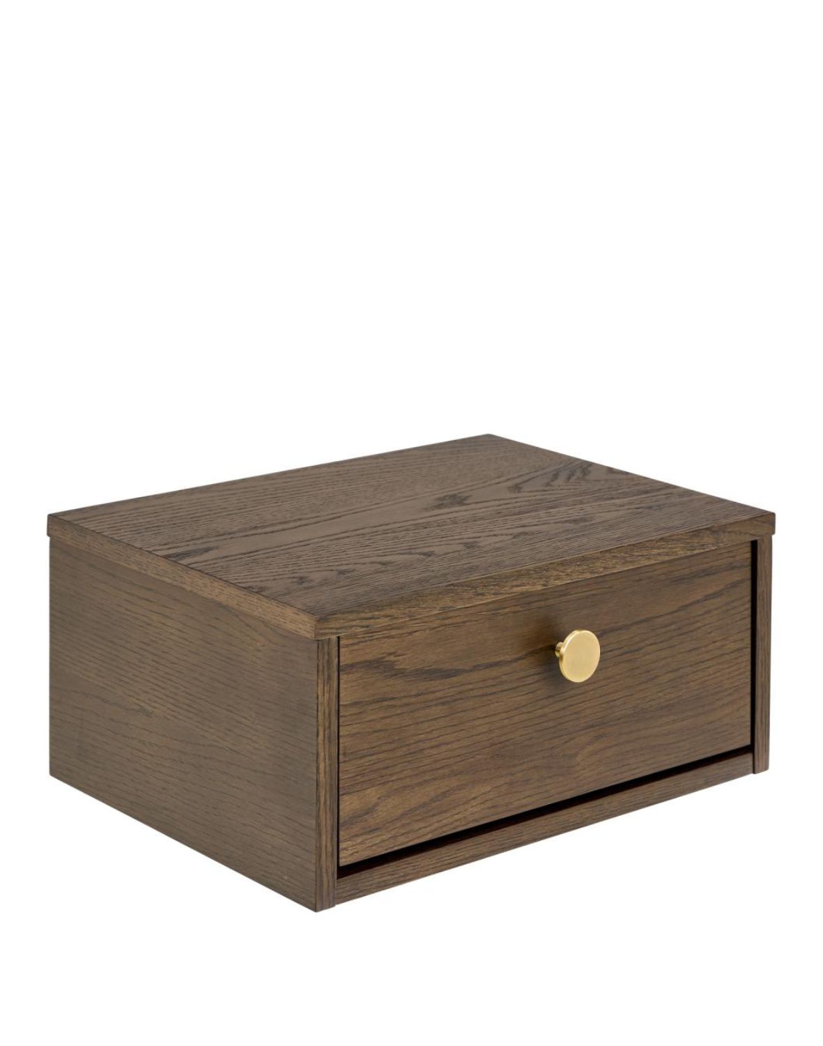 szafka nocna monfort, ciemny dąb, ścienna, z szufladą (10859)