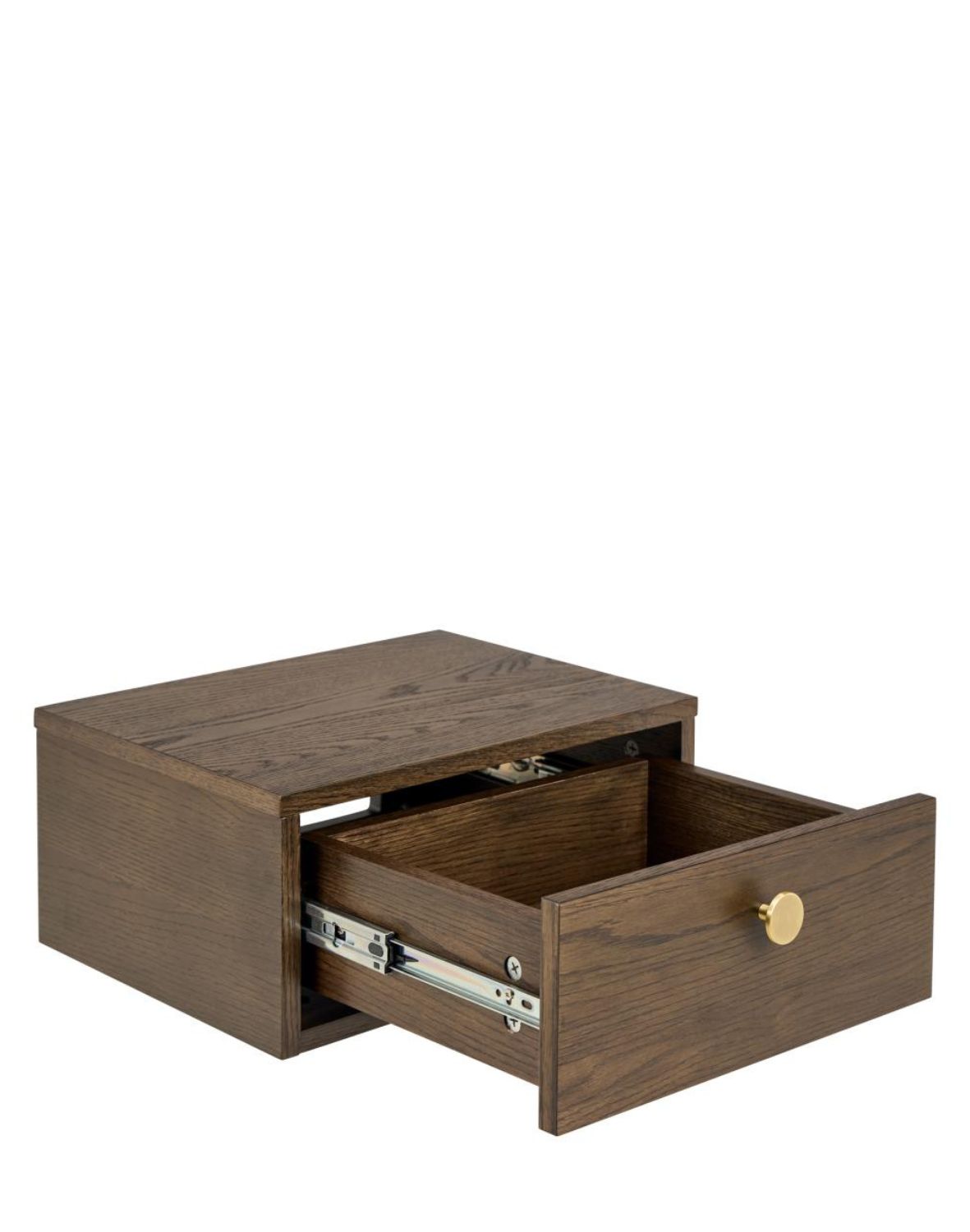 szafka nocna monfort, ciemny dąb, ścienna, z szufladą (10859)