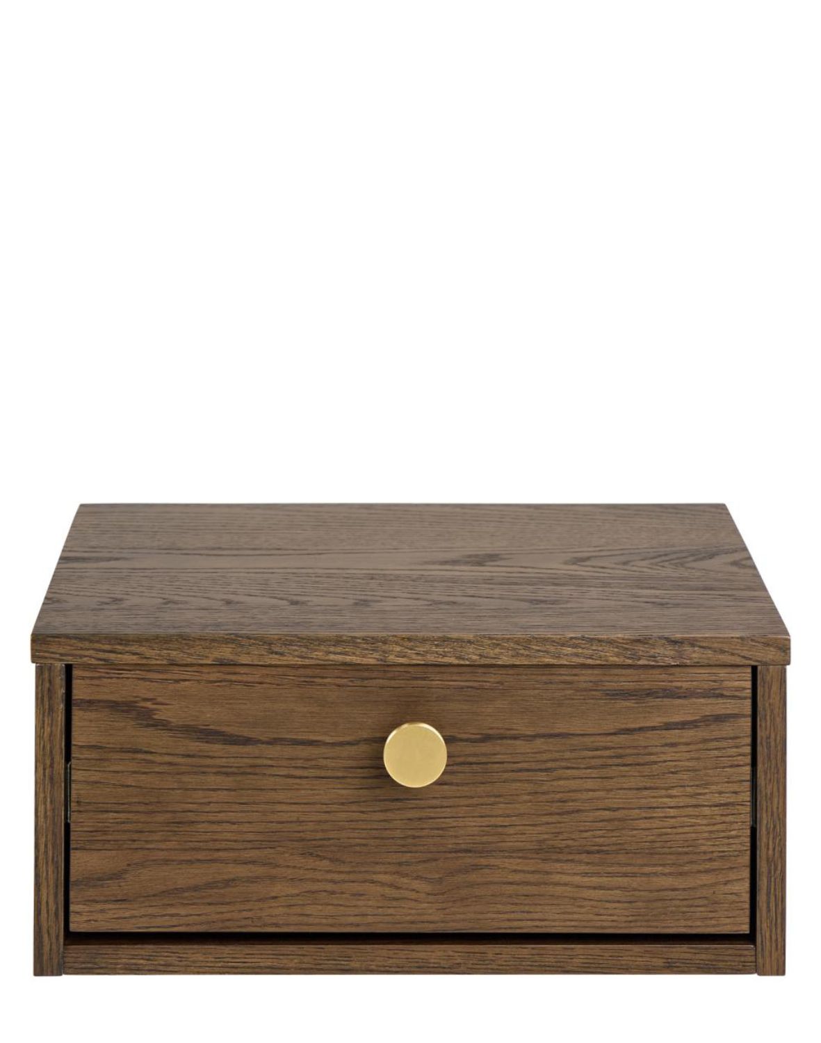 szafka nocna monfort, ciemny dąb, ścienna, z szufladą (10859)