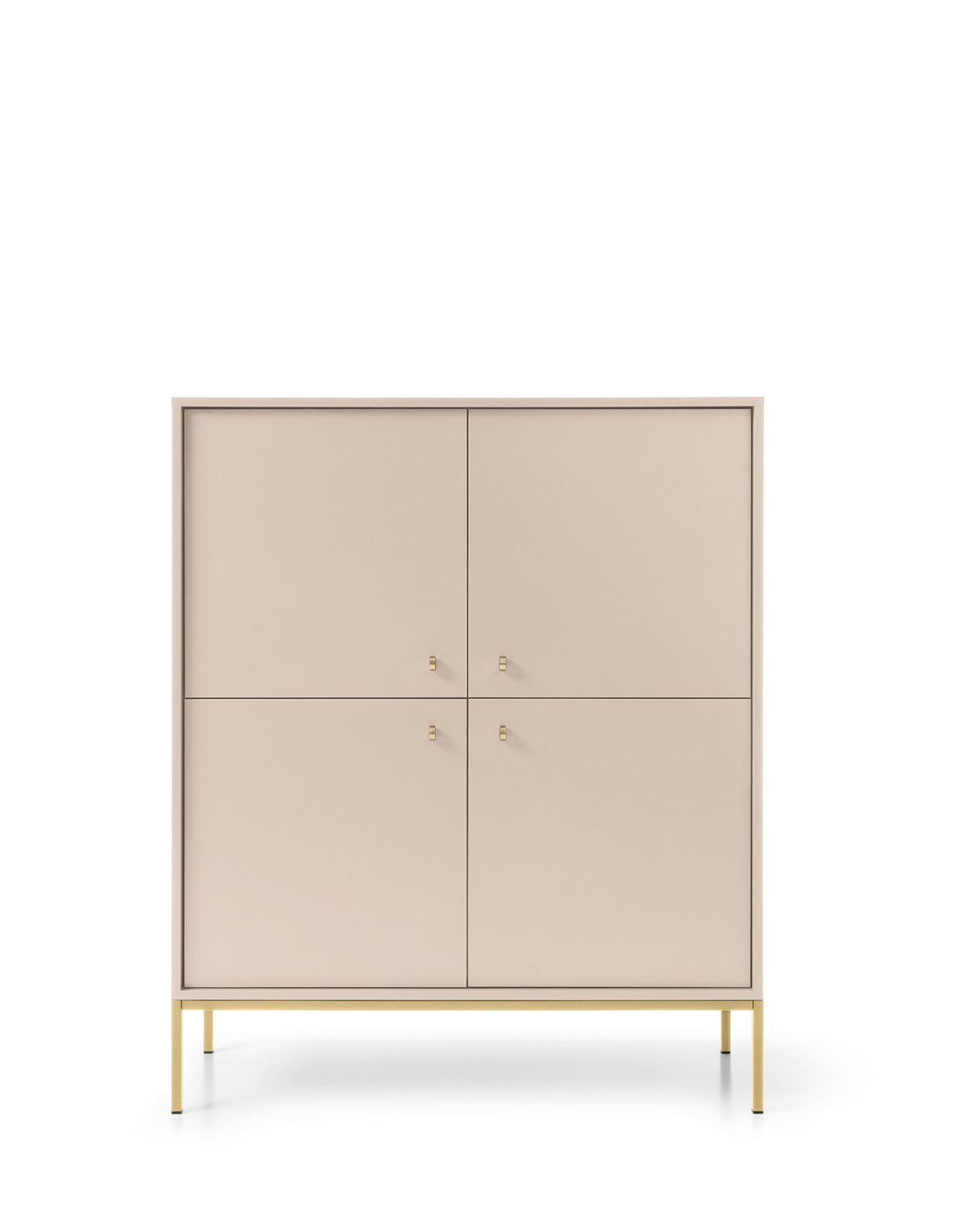 komoda mono (mk104), beżowa/złota