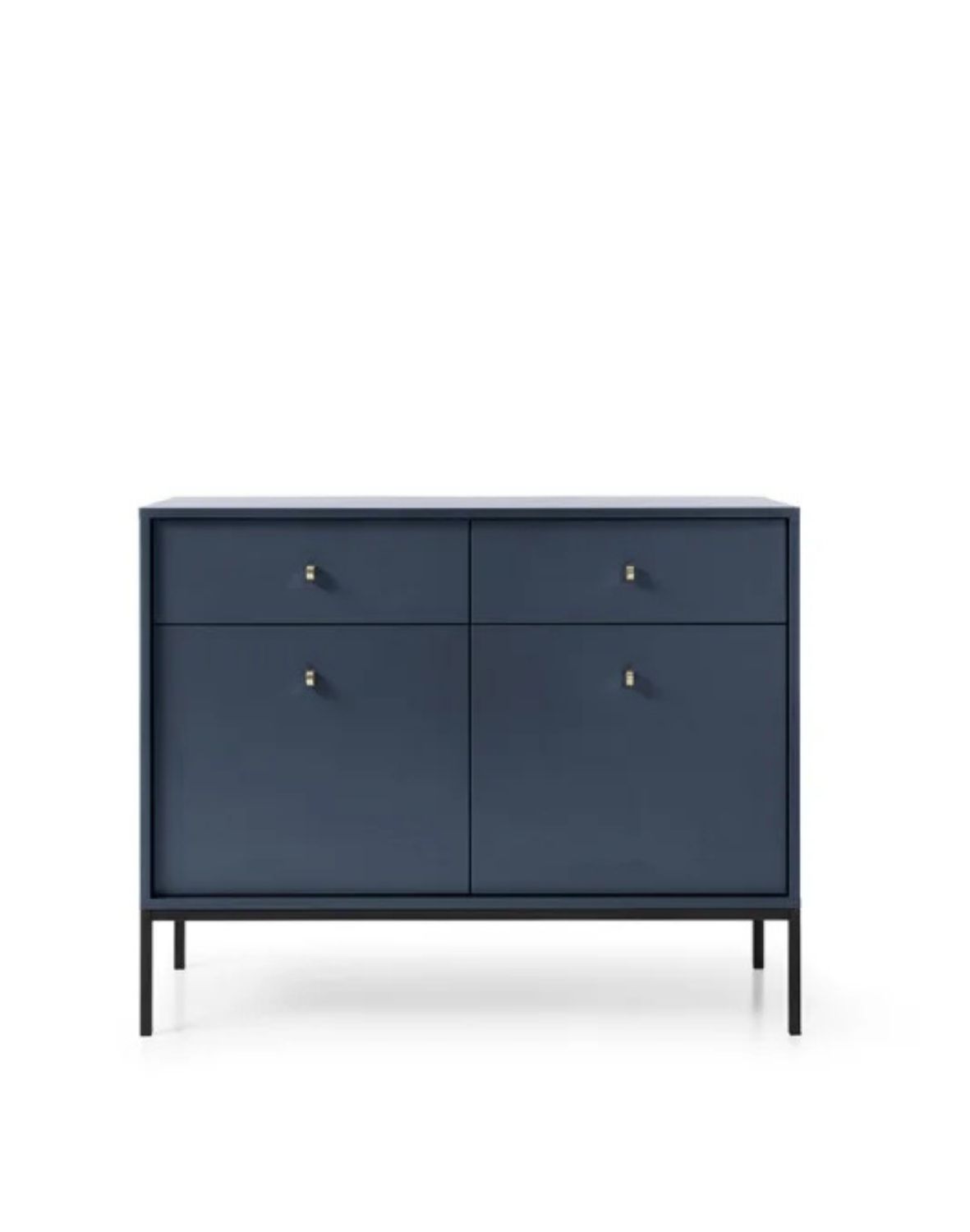 komoda mono granatowa z szufladami (mksz104), navy/black