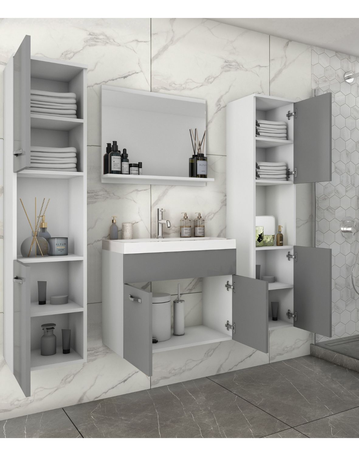 montreal-xl-szary-polysk-bialy