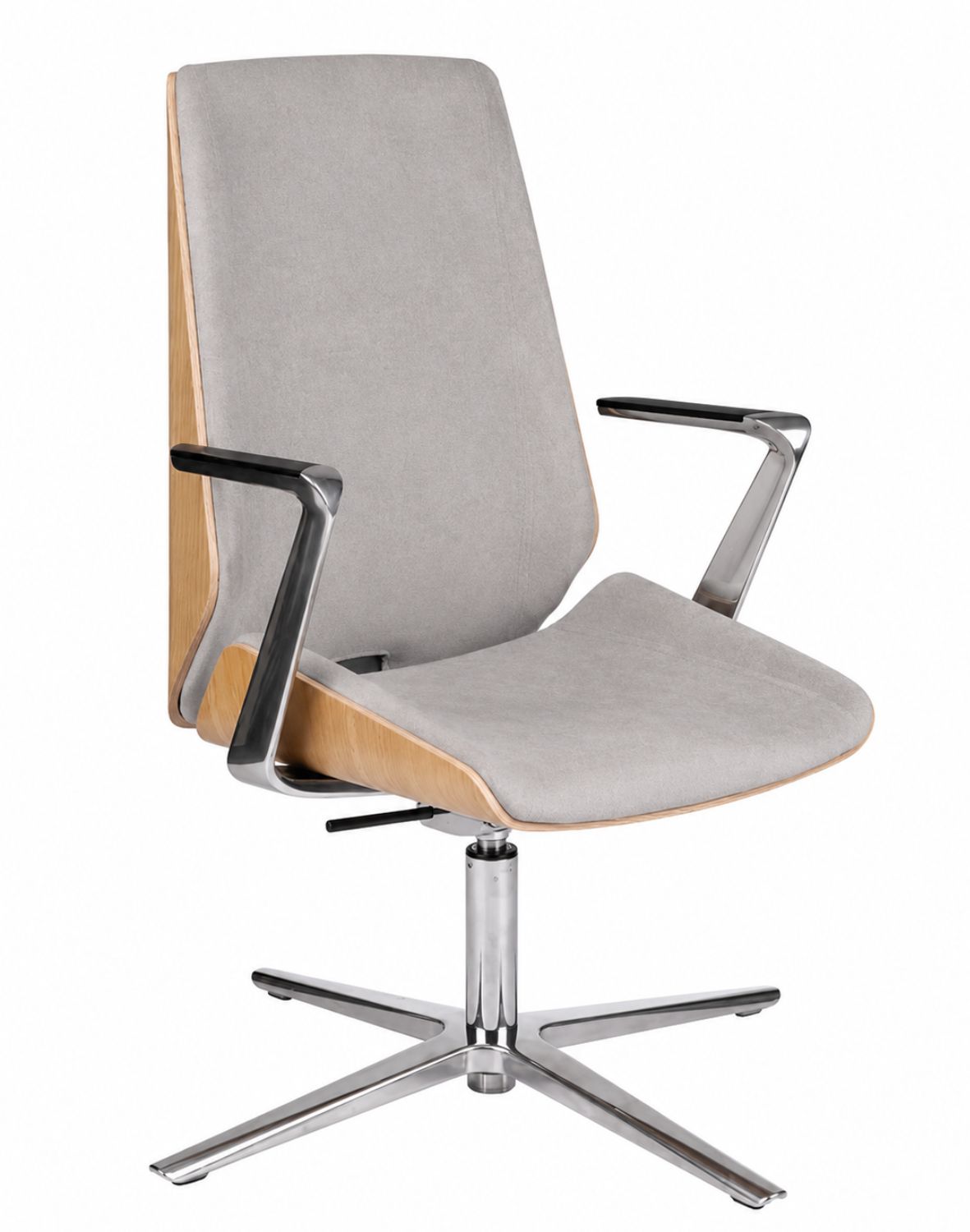 Fotel konferencyjny Moon Wood CF Fornir Dębowy Magic Velvet MV05 (3496) - OUTLET