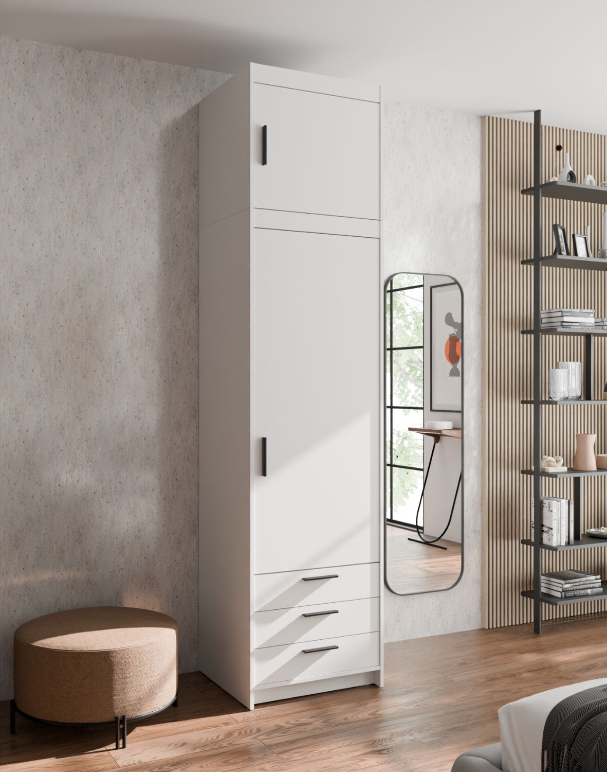 Nadstawka do szafy Elena 1D Biała WH01