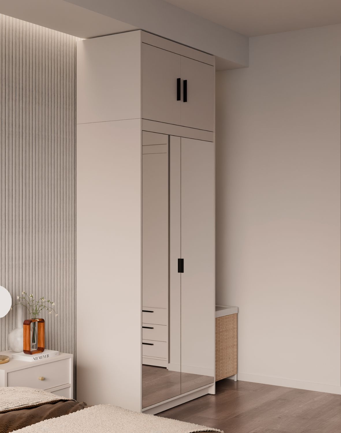 Nadstawka do szafy Elena 2D Beż Piaskowy BP02