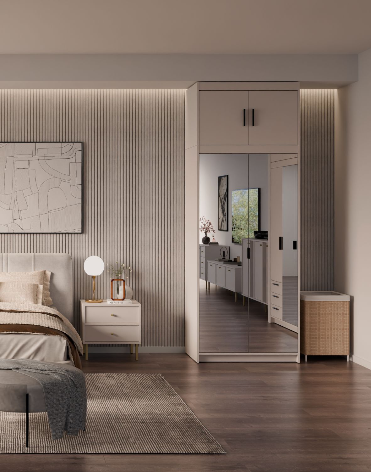 Nadstawka do szafy Elena 2D Beż Piaskowy BP02