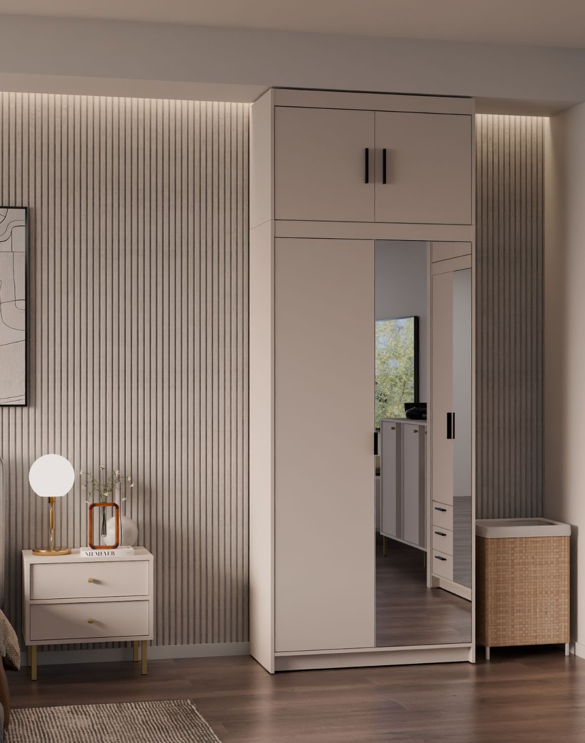 Nadstawka do szafy Elena 2D Beż Piaskowy BP02