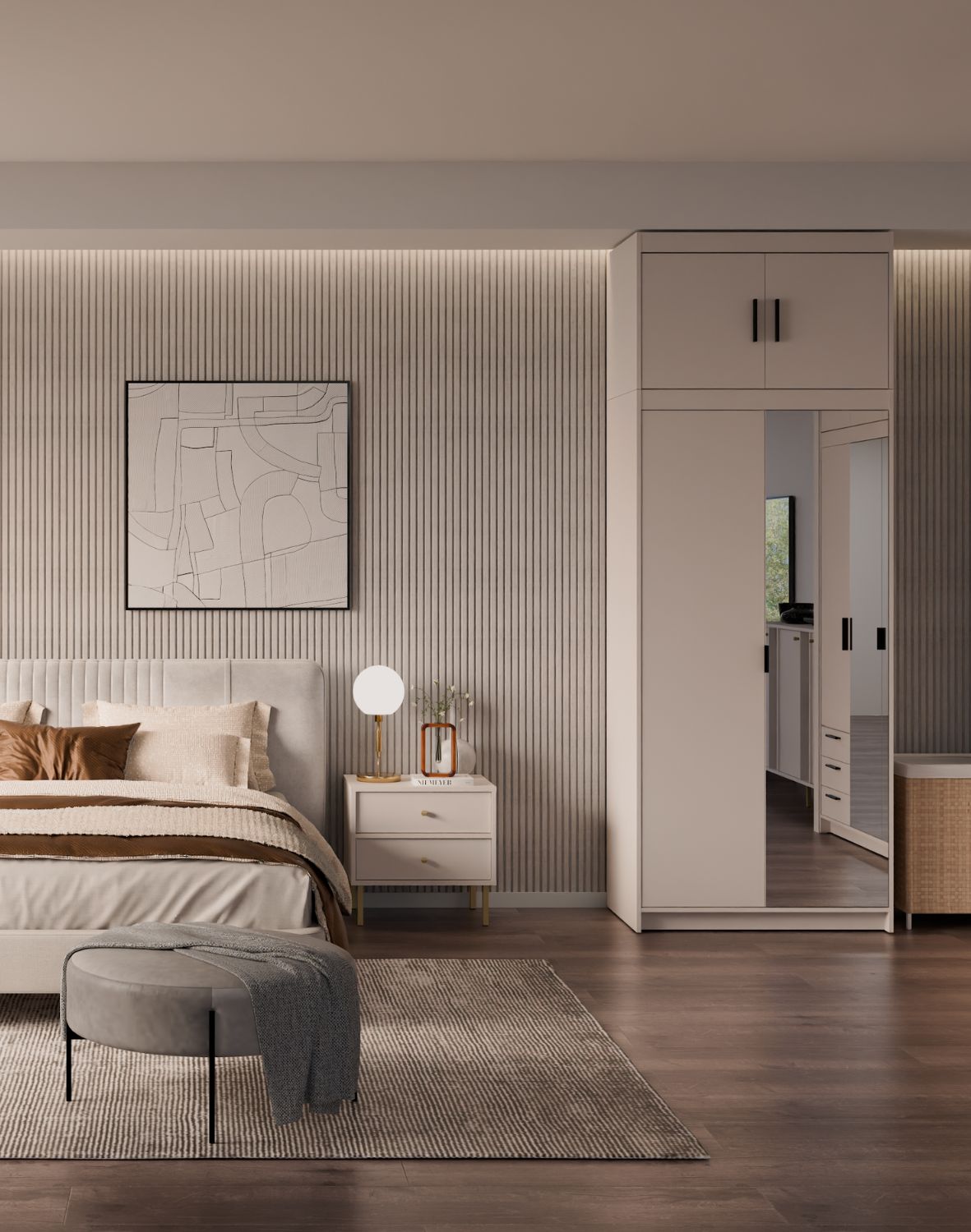 Nadstawka do szafy Elena 2D Beż Piaskowy BP02