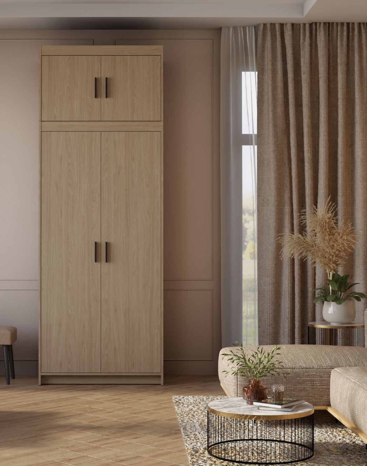 Nadstawka do szafy Elena 2D Dąb Olejowany DO0