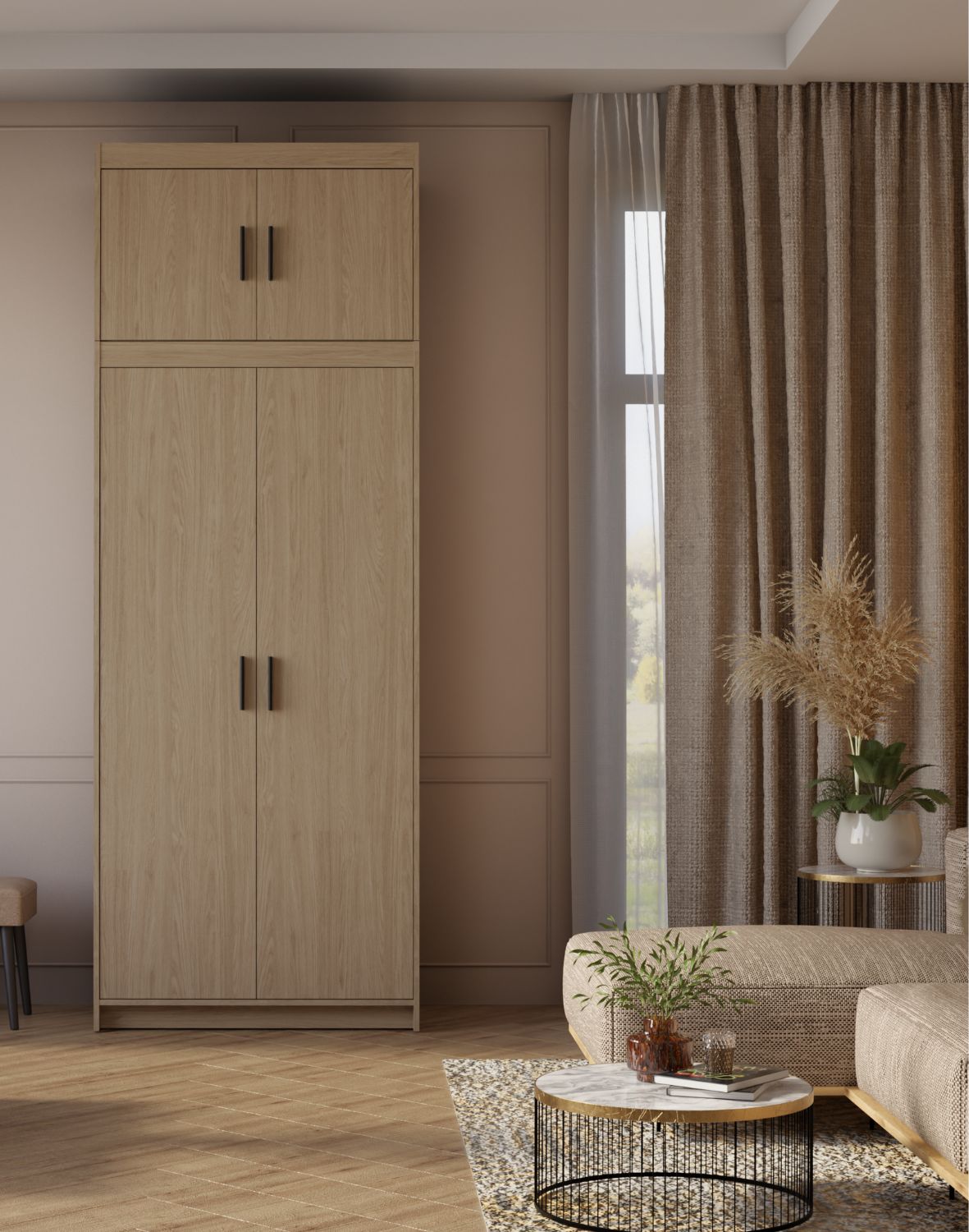 Nadstawka do szafy Elena 2D Dąb Olejowany DO0