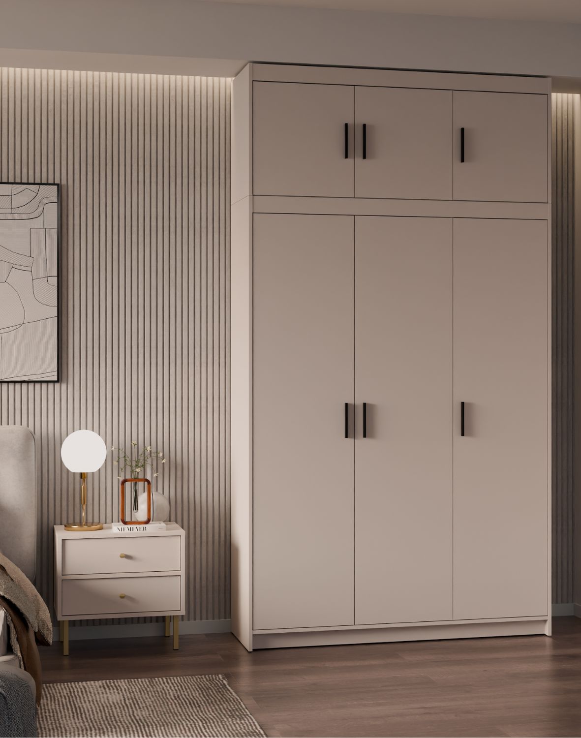 Nadstawka do szafy Elena 3D Beż Piaskowy BP03