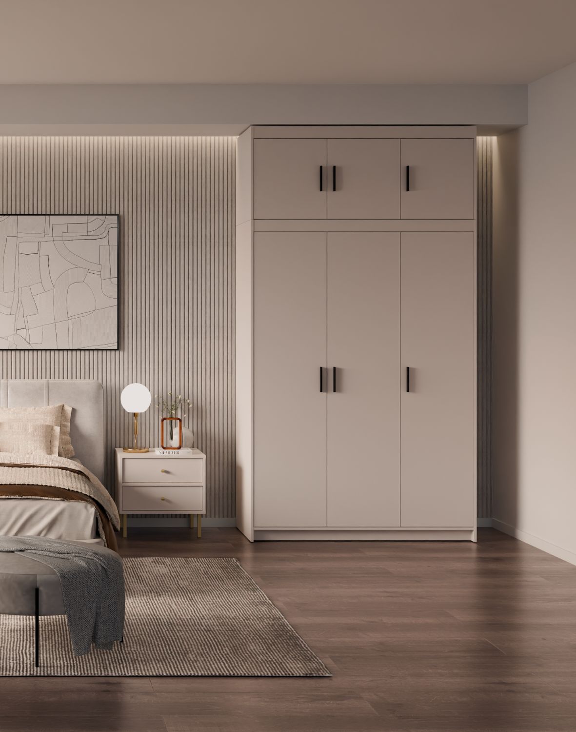 Nadstawka do szafy Elena 3D Beż Piaskowy BP03