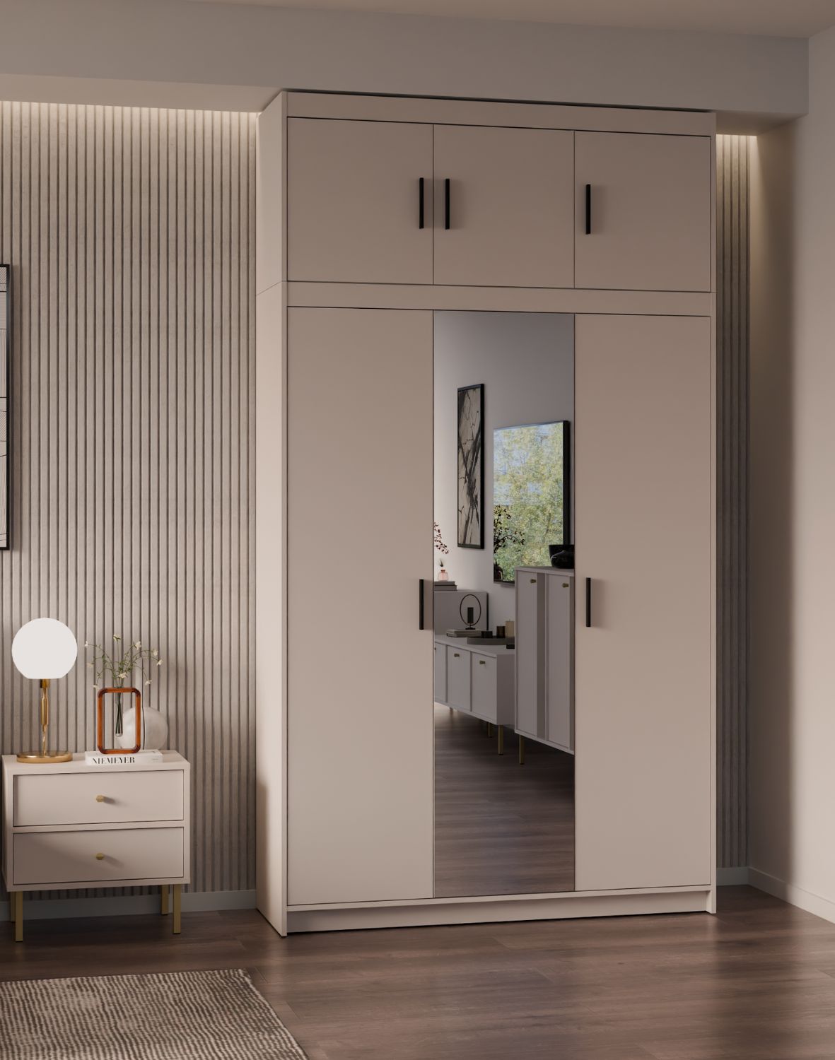 Nadstawka do szafy Elena 3D Beż Piaskowy BP03