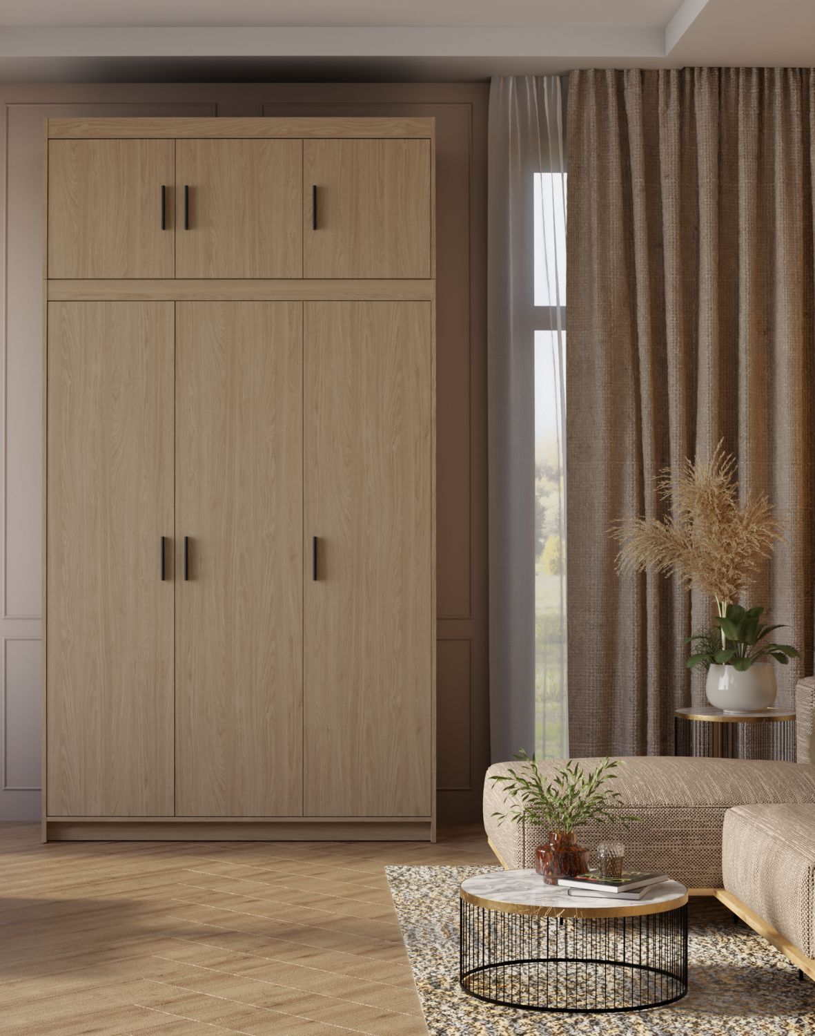 Nadstawka do szafy Elena 3D Dąb Olejowany DO03