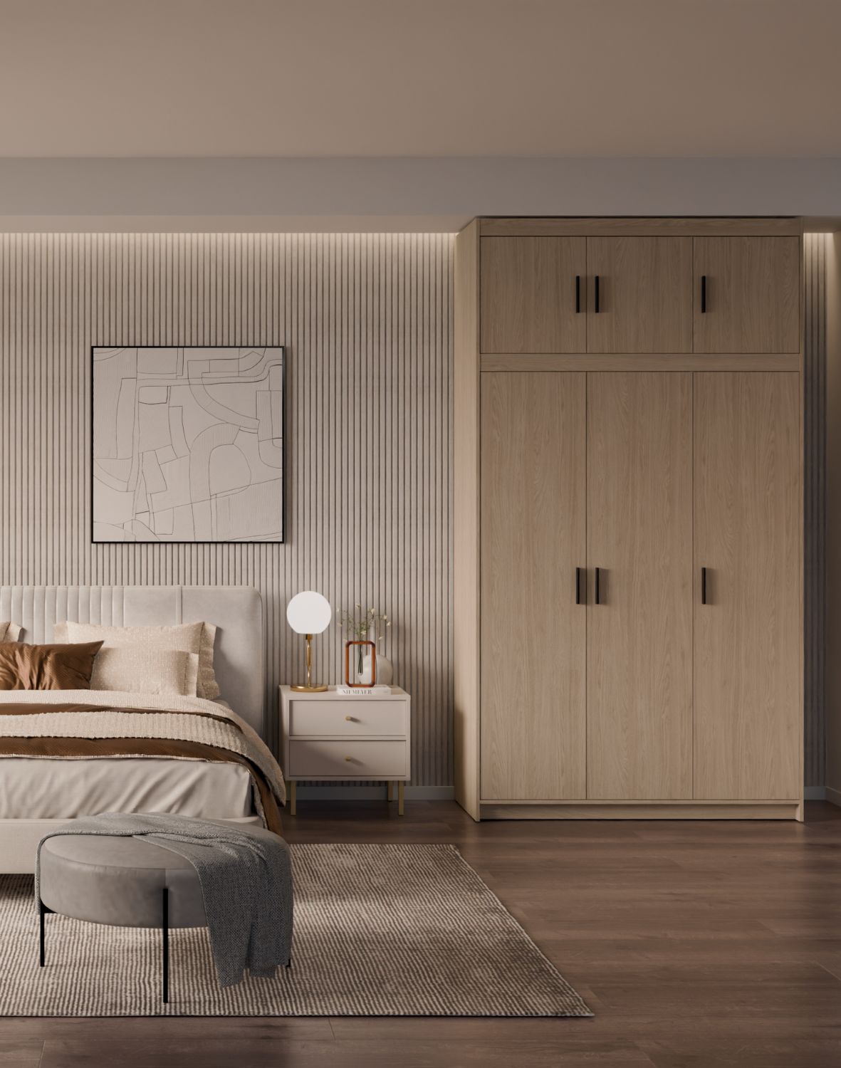 Nadstawka do szafy Elena 3D Dąb Olejowany DO03