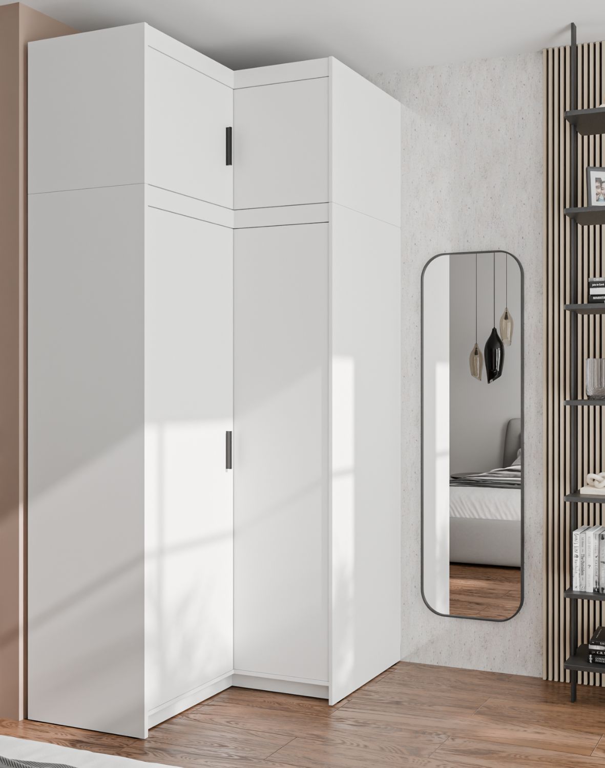 Nadstawka do szafy narożnej Elena 2D Biała WH02