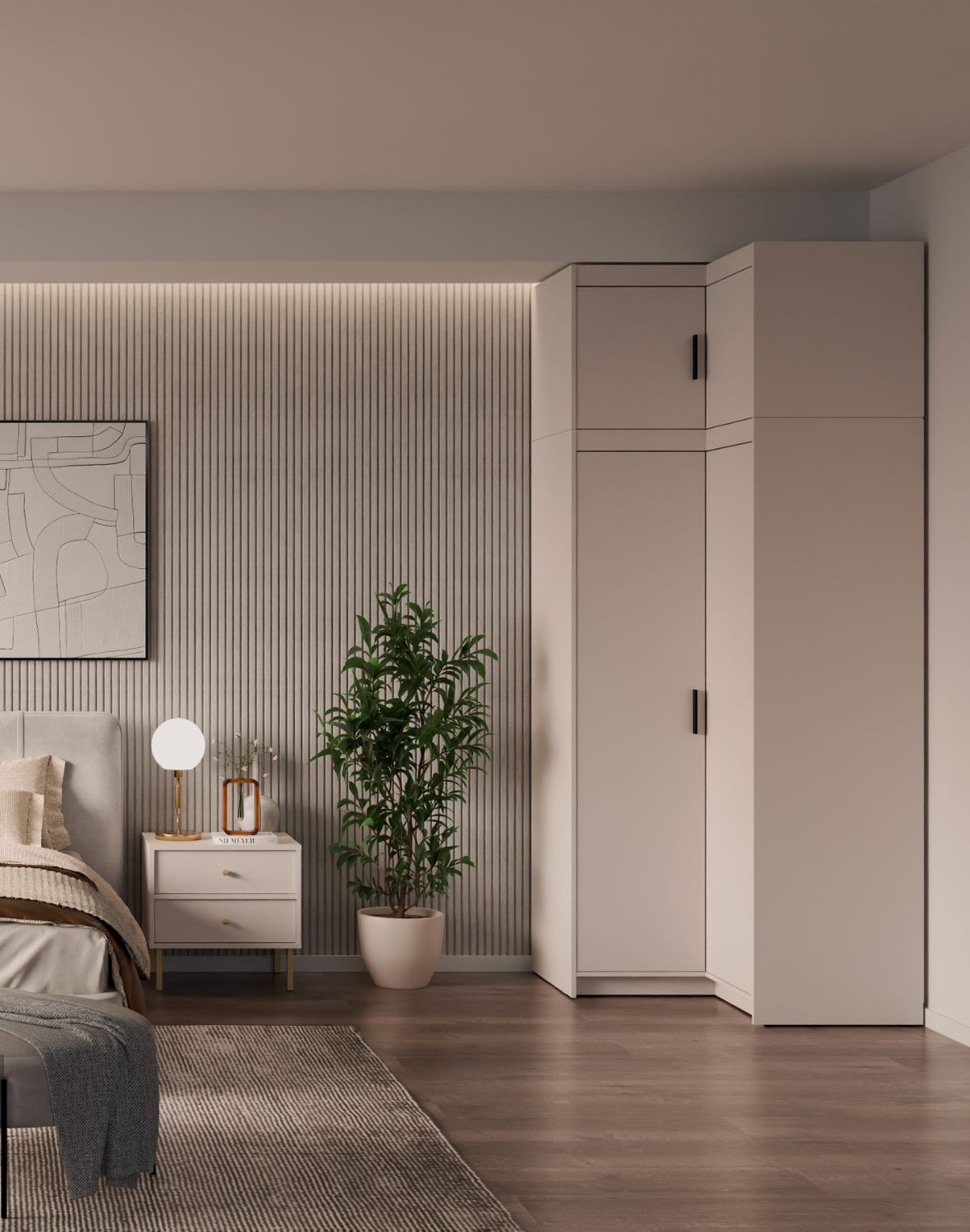 Nadstawka do szafy narożnej Elena 2D Beż Piaskowy BP0