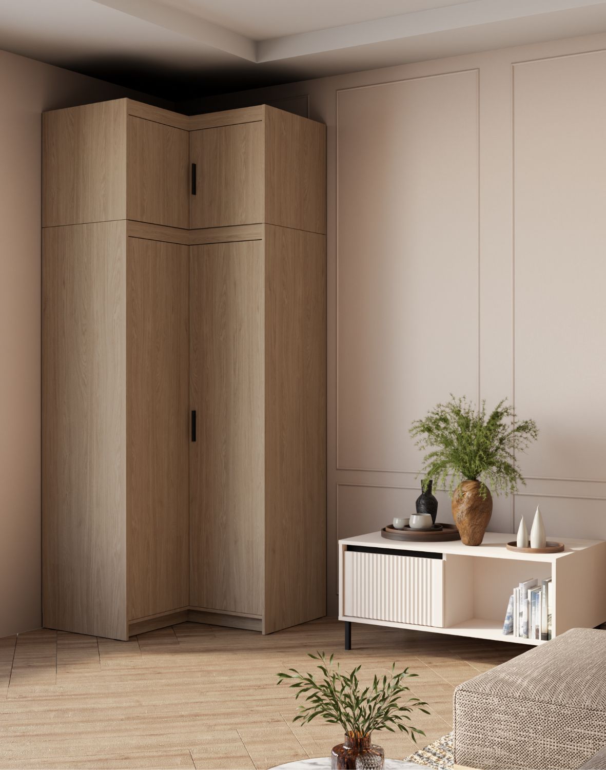 Nadstawka do szafy narożnej Elena 2D Dąb Olejowany DO02