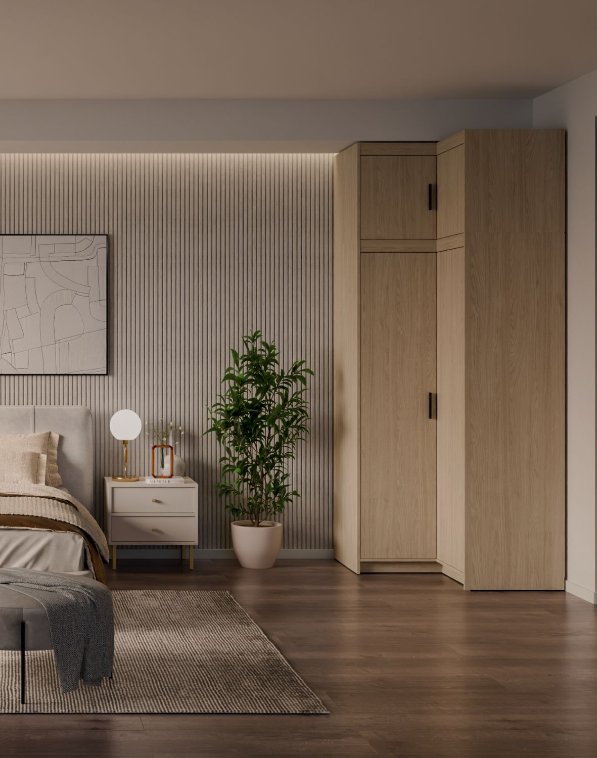 Nadstawka do szafy narożnej Elena 2D Dąb Olejowany DO02