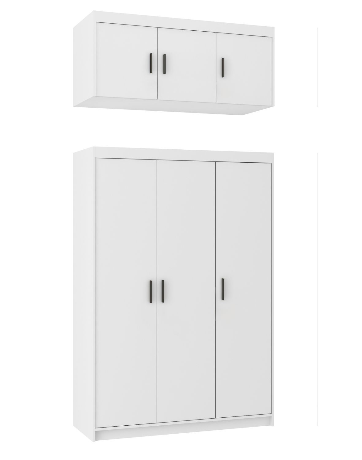 Nadstawka do szafy Elena 3D Biała WH03