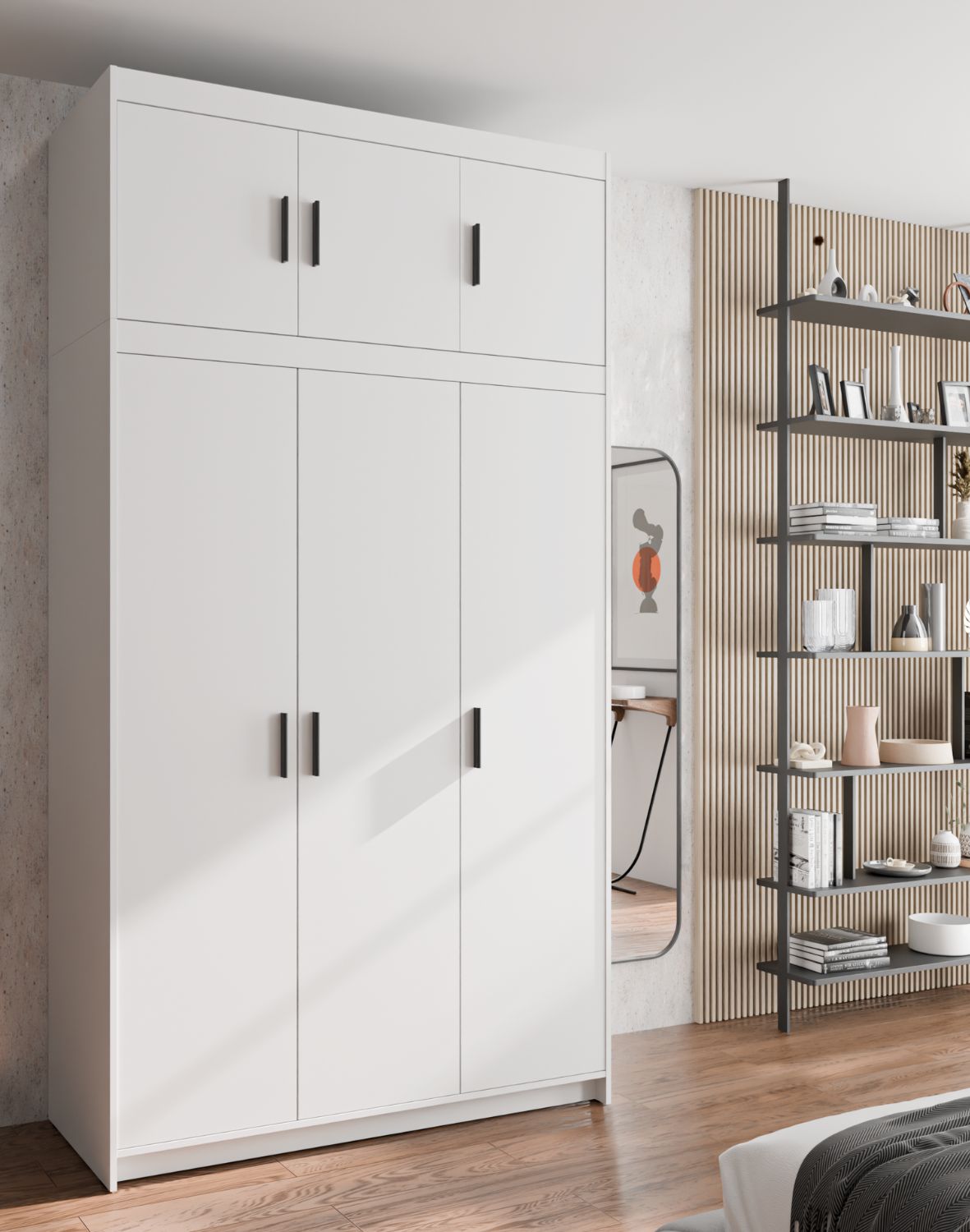 Nadstawka do szafy Elena 3D Biała WH03