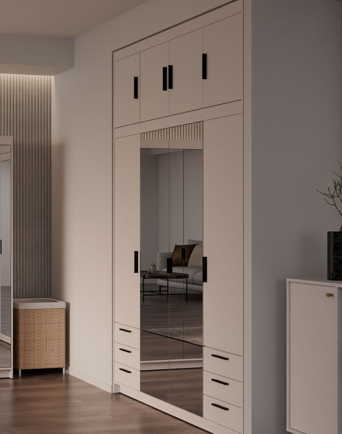 Nadstawka do szafy Elena 4D Beż Piaskowy BP04