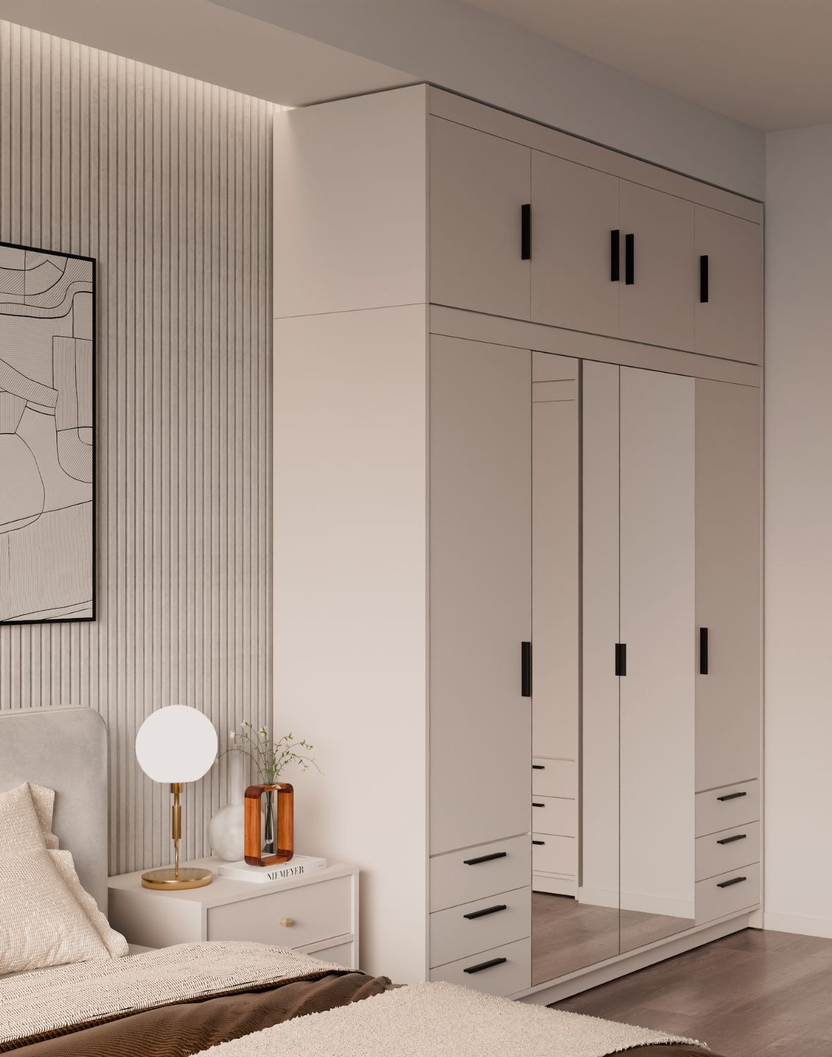 Nadstawka do szafy Elena 4D Beż Piaskowy BP04