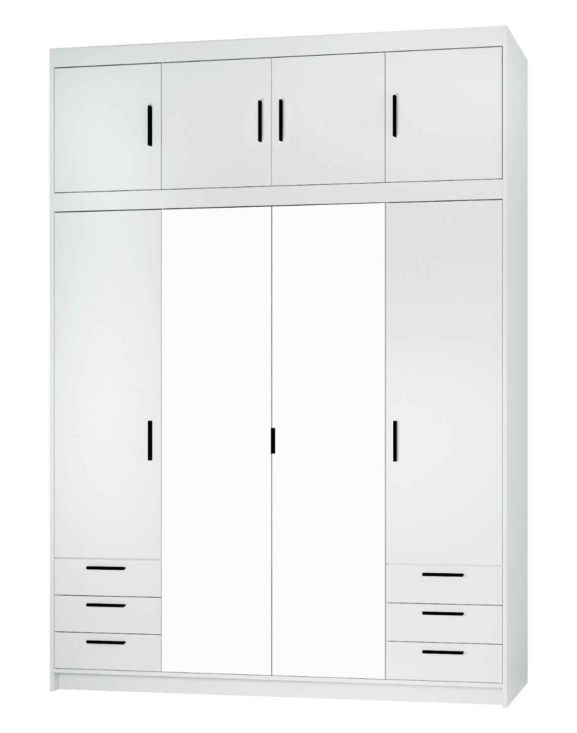 Nadstawka do szafy Elena 4D Biała WH04