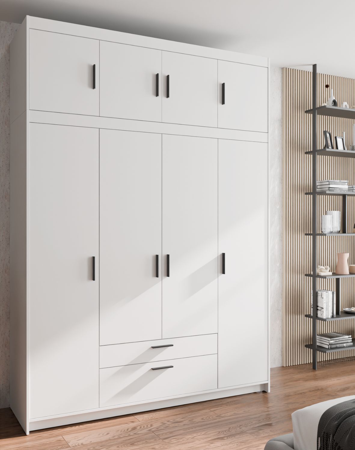 Nadstawka do szafy Elena 4D Biała WH04