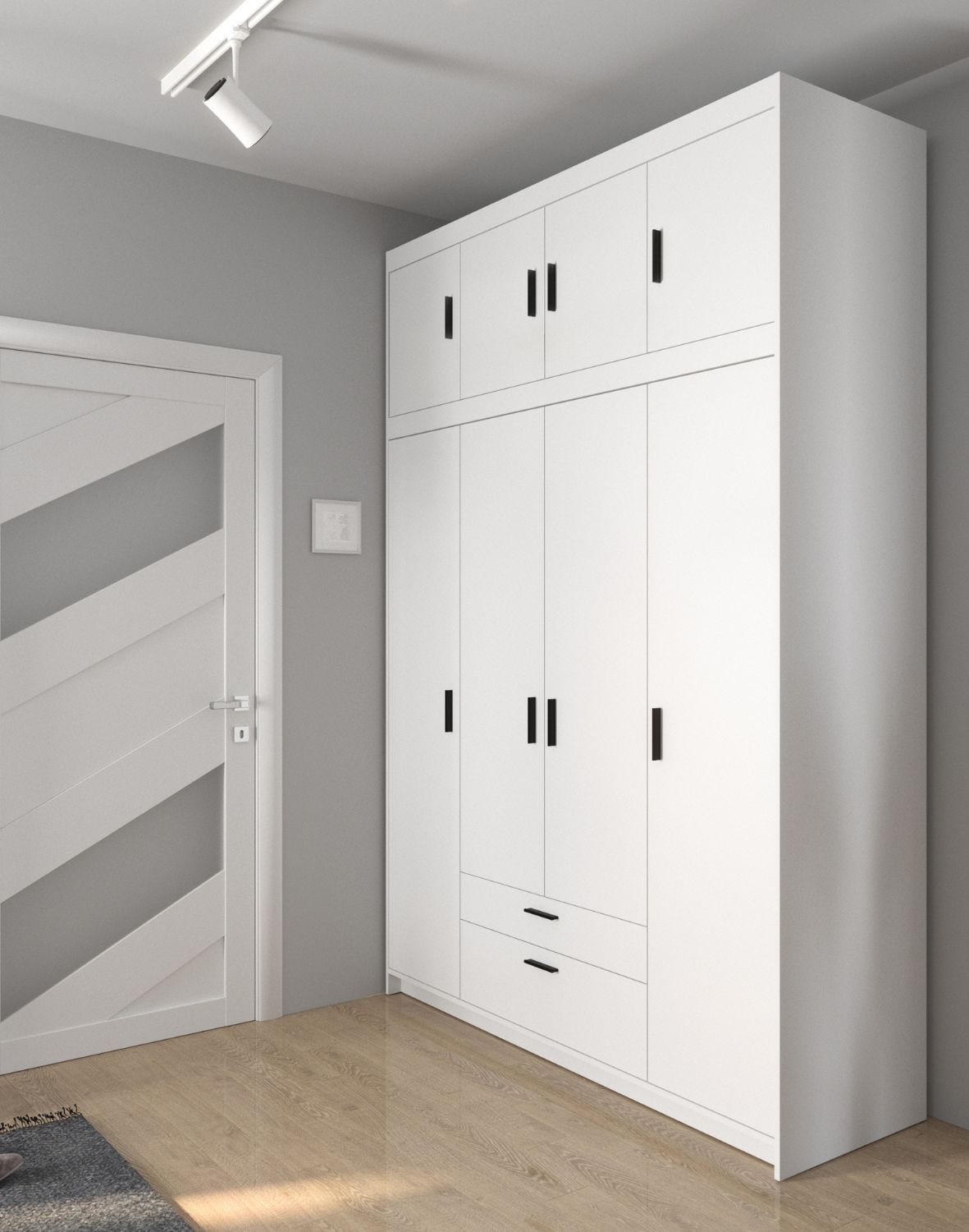 Nadstawka do szafy Elena 4D Biała WH04