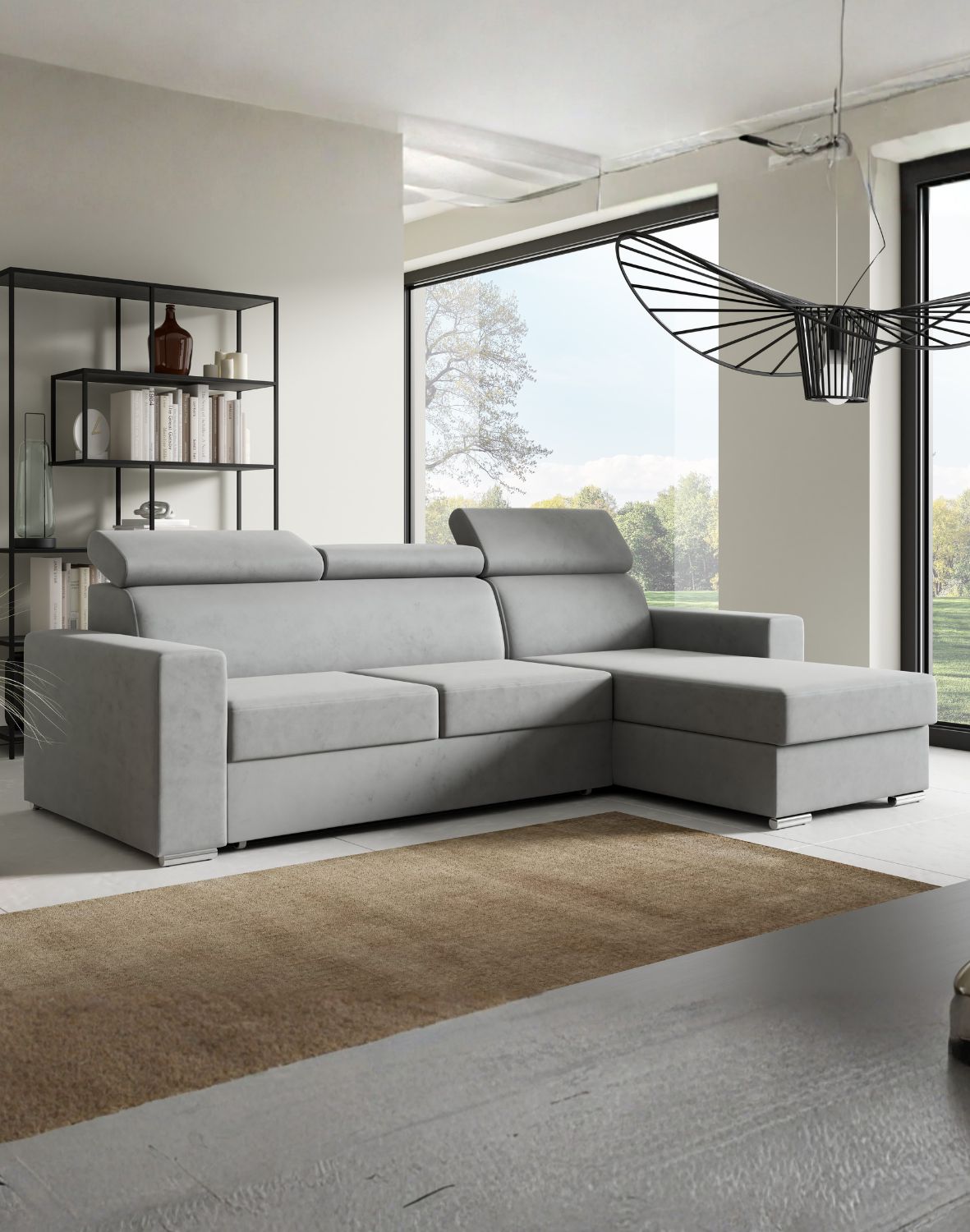 narożnik z zagłówkami adela l