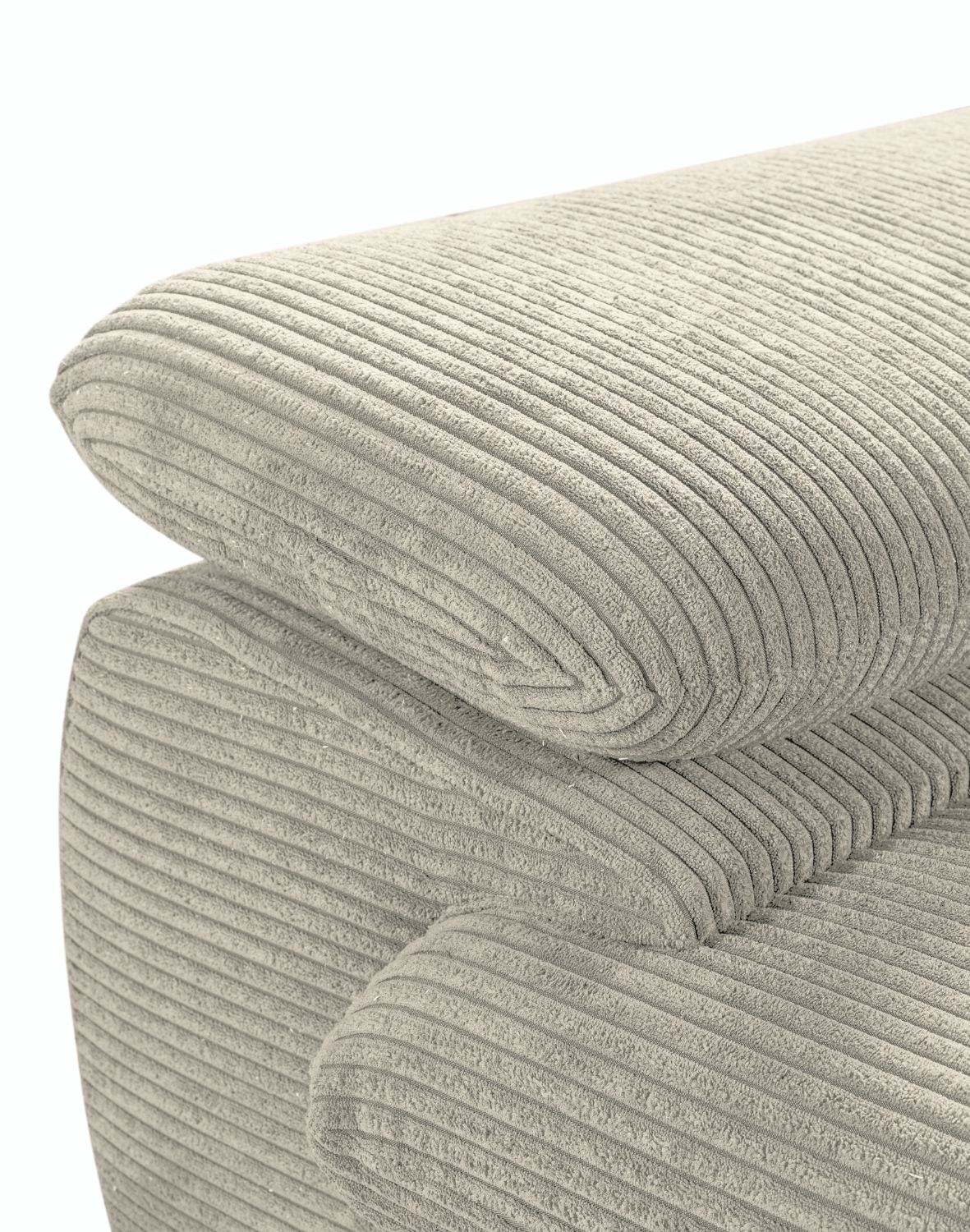 narożnik z funkcją spania z regulowanymi zagłówkami capri